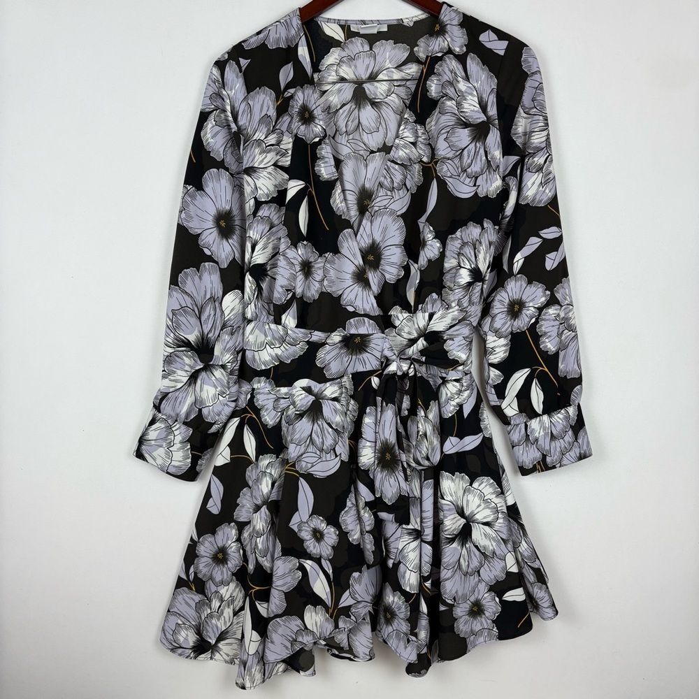 Bar III‎ Wrap Mini Floral Dress